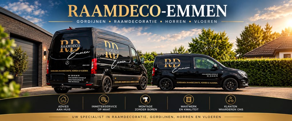 Raamdeco-Emmen Raambekleding Gordijnen Emmen Horren -Emmen